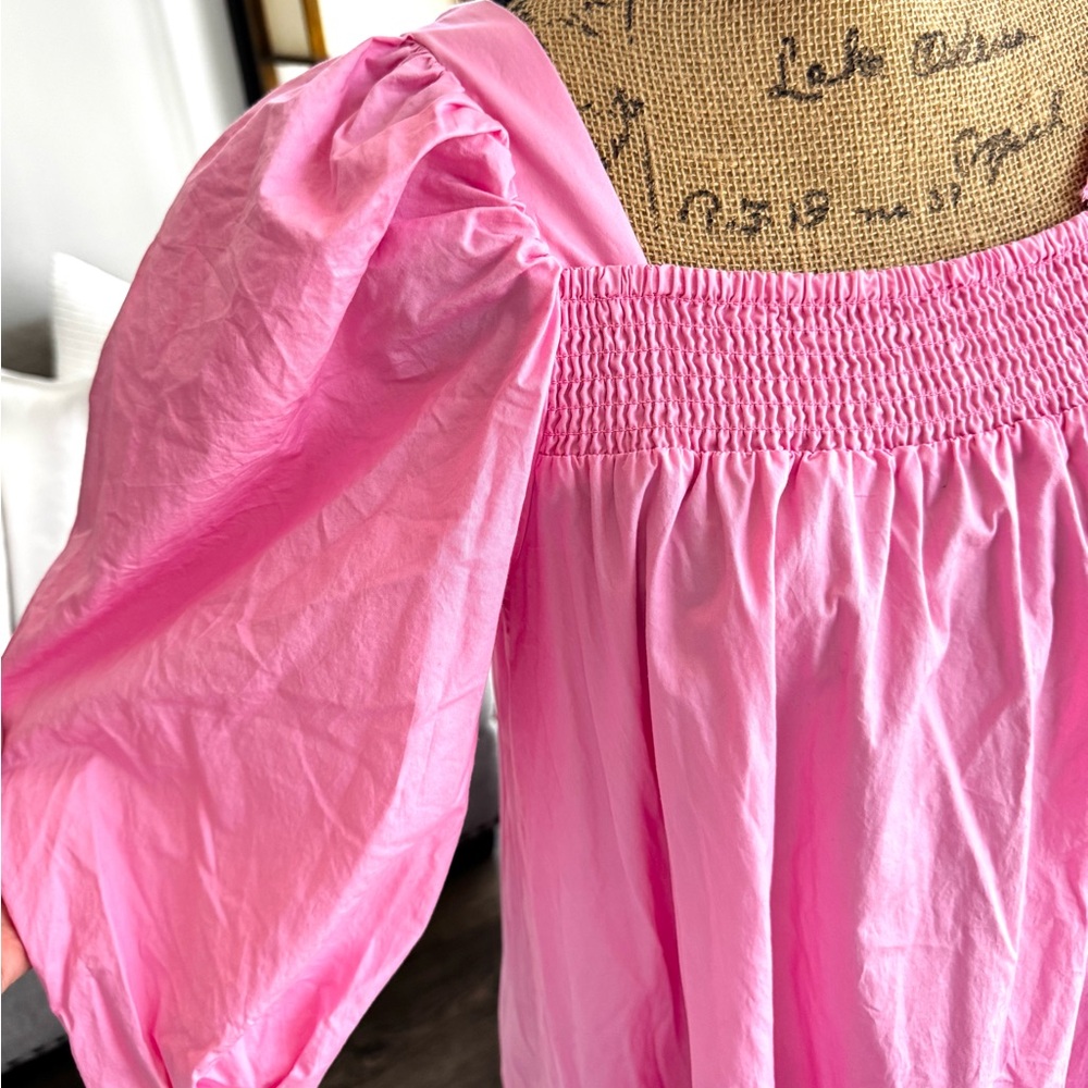 H&M Pink Ruched Detail Dress - Picture 4 of 7
